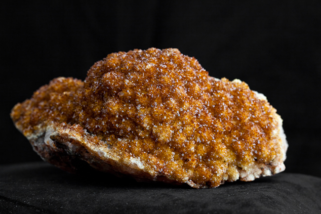 High grade citrine in a stalactite type formation.  Brazil
