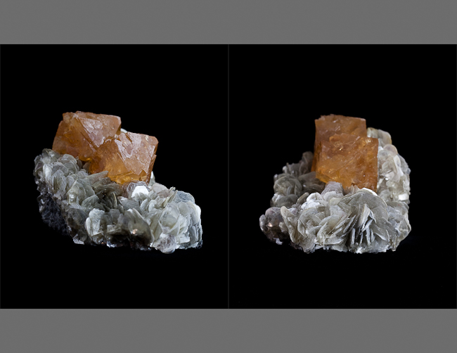Scheelite with muscovite (pristine). China 
